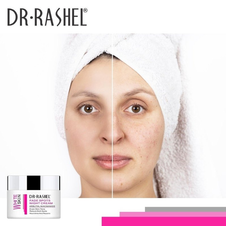 کرم شب وایت دکتر راشل DR-RASHEL ضدلک و روشن کننده پوست جوانساز و لیف