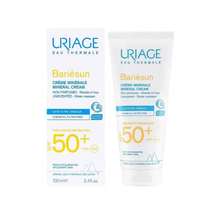 کرم ضد آفتاب مینرال اوریاژ SPF 50+ مقاوم در برابر آب – مناسب پوستهای حساس