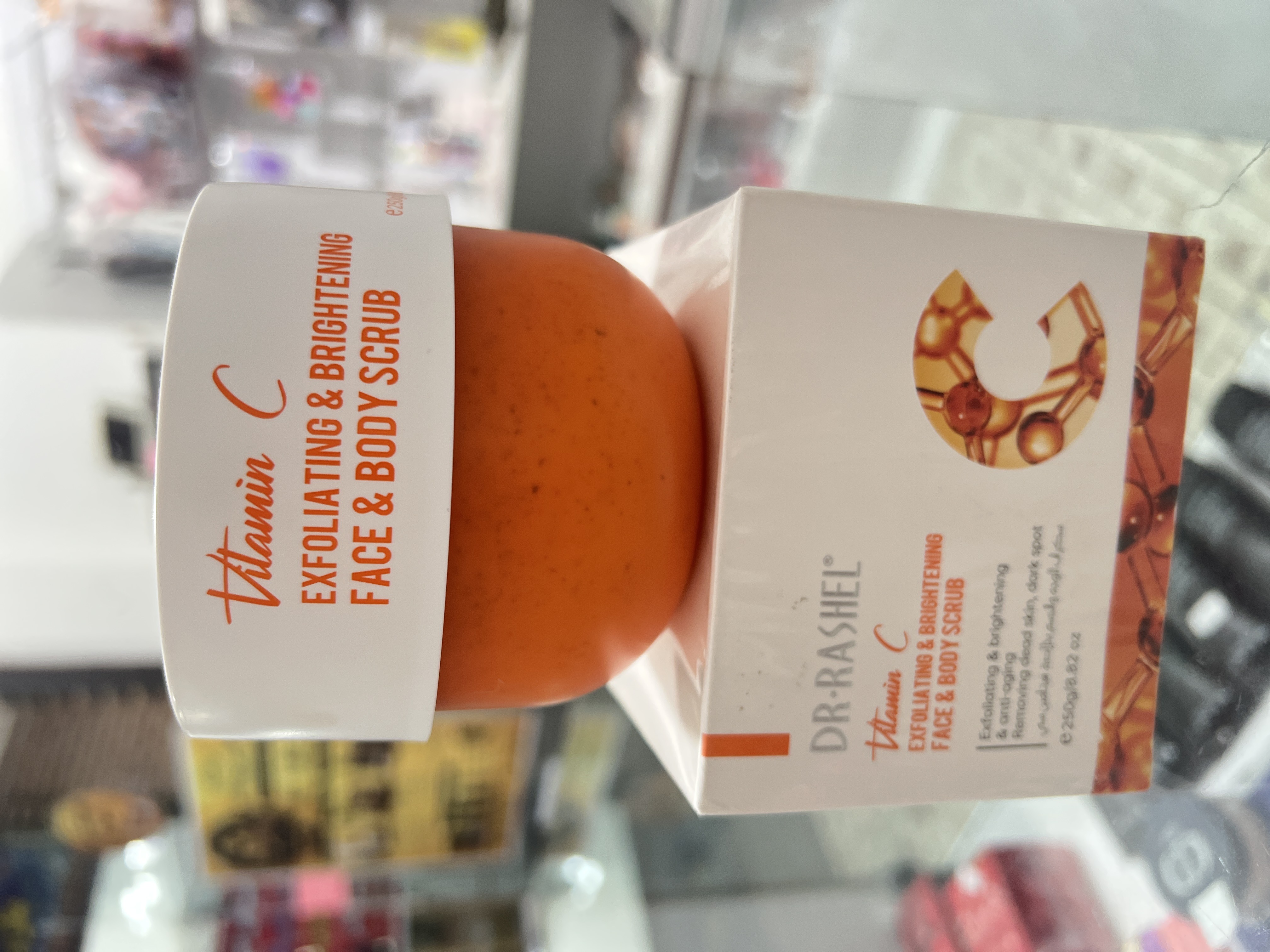 اسکراب صورت و بدن ویتامین C دکتر راشل (Dr.Rashel Vitamin C Exfoliating & Brightening Scrub) لایه بردار و جوانساز و ضدچروک